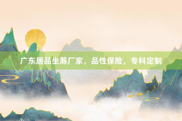 广东居品坐蓐厂家，品性保险，专科定制